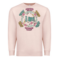 Pale Pink i am inspiration Premium Sweatshirt - MaliasSmallBusiness