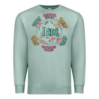 Seafoam i am inspiration Premium Sweatshirt - MaliasSmallBusiness