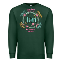 Sports Green i am inspiration Premium Sweatshirt - MaliasSmallBusiness
