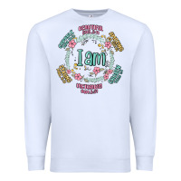 White i am inspiration Premium Sweatshirt - MaliasSmallBusiness
