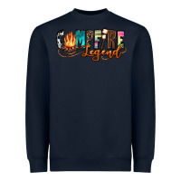 Navy campfire legend Heavyweight Sweatshirt - Zillion Design Studio