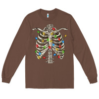 Chestnut Christmas Rib Cage Long Sleeve Tee - FaDigitalArtStudio