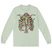 Matcha Christmas Rib Cage Long Sleeve Tee - FaDigitalArtStudio