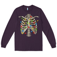 Plum Christmas Rib Cage Long Sleeve Tee - FaDigitalArtStudio