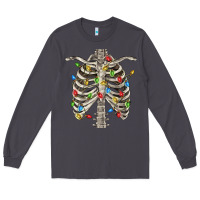 Smoke Christmas Rib Cage Long Sleeve Tee - FaDigitalArtStudio