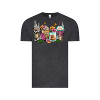 Floral Coffee Cups Vintage Tee | Teevron