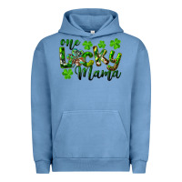 Pigment Pebble Blue st. patrick's day one lucky mama Urban Hoodie - RanaPortraitStore