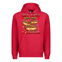 Cardinal hot dogs are my valentine Premium Hoodie - AdoDesignShop