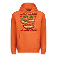 Carrot hot dogs are my valentine Premium Hoodie - AdoDesignShop