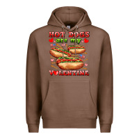 Chestnut hot dogs are my valentine Premium Hoodie - AdoDesignShop