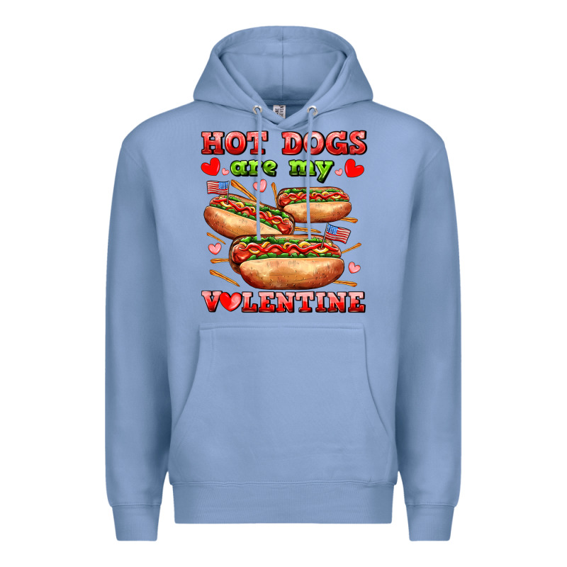 Hot Dogs Are My Valentine Premium Hoodie by AdoDesignShop | Teevron