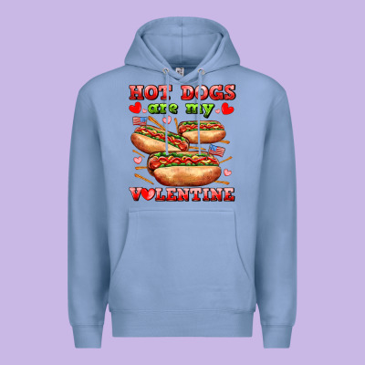 Hot Dogs Are My Valentine Premium Hoodie Designed By Adodesignshop