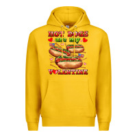 Lemon hot dogs are my valentine Premium Hoodie - AdoDesignShop