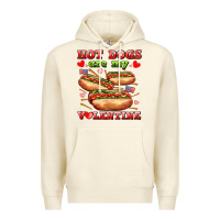 Sandshell hot dogs are my valentine Premium Hoodie - AdoDesignShop