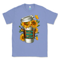 Colony Blue Mama Needs Coffee Cup Classic Tee - FaDigitalArtStudio