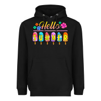 Black hello summer popsicles Heavyweight Hoodie - Jasminsmagicworld