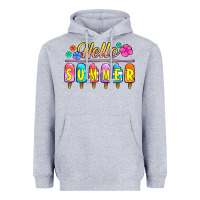 Heather Grey hello summer popsicles Heavyweight Hoodie - Jasminsmagicworld