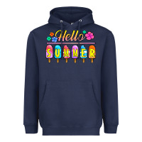 Navy hello summer popsicles Heavyweight Hoodie - Jasminsmagicworld
