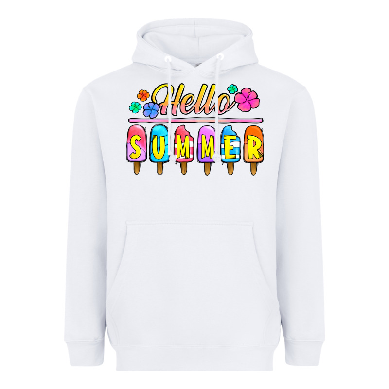 Hello Summer Popsicles Heavyweight Hoodie by Jasminsmagicworld | Teevron