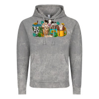 Cloud Rock western cow coffee cup Vintage Hoodie - texasbilliewilder