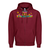 Burgundy just a little moody long haired cow Zipper Hoodie - Jasminsmagicworld