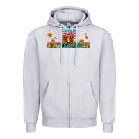 Heather Grey just a little moody long haired cow Zipper Hoodie - Jasminsmagicworld