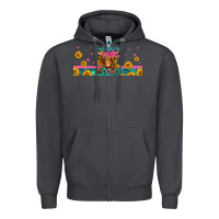 Just A Little Moody Long Haired Cow Zipper Hoodie | Teevron