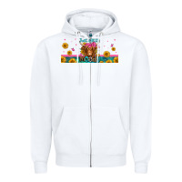 White just a little moody long haired cow Zipper Hoodie - Jasminsmagicworld