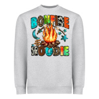 Heather Grey bonfire Heavyweight Sweatshirt - Zillion Design Studio