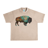 French Oak aztec bison Urban Heavy Tee - RanaPortraitStore