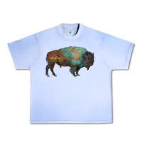 Grape Ice aztec bison Urban Heavy Tee - RanaPortraitStore