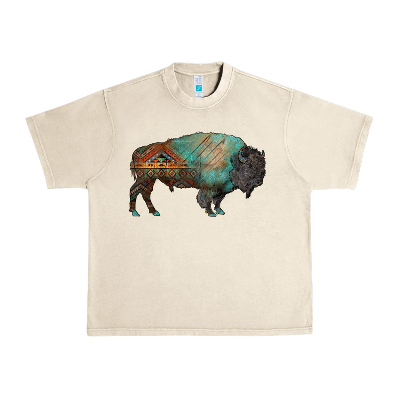 Aztec Bison Urban Heavy Tee by RanaPortraitStore | Teevron