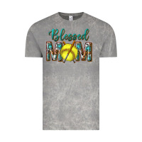 Cloud Rock western blessed mom with softball Vintage Tee - texasbilliewilder