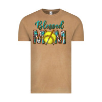Vintage Camel western blessed mom with softball Vintage Tee - texasbilliewilder