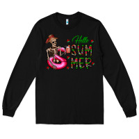 Black hello summer Long Sleeve Tee - CowhideDigitalArt