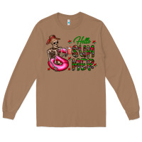 Toasted Coconut hello summer Long Sleeve Tee - CowhideDigitalArt