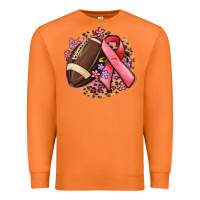 Carrot breast cancer ribbon and american football Premium Sweatshirt - MaliasSmallBusiness