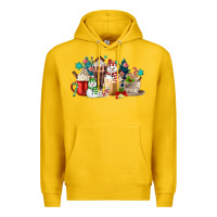 Lemon christmas coffee Premium Hoodie - MaliasSmallBusiness