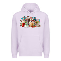 Lilac christmas coffee Premium Hoodie - MaliasSmallBusiness
