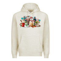 Oatmeal Heather christmas coffee Premium Hoodie - MaliasSmallBusiness