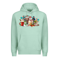 Seafoam christmas coffee Premium Hoodie - MaliasSmallBusiness