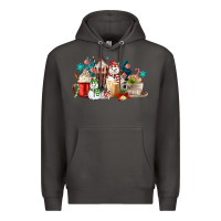 Smoke christmas coffee Premium Hoodie - MaliasSmallBusiness