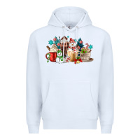 White christmas coffee Premium Hoodie - MaliasSmallBusiness