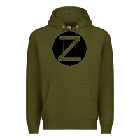 Army Green zeerba logo redimension v2 Premium Hoodie - chombo