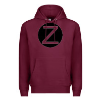 Burgundy zeerba logo redimension v2 Premium Hoodie - chombo