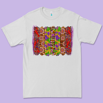 Mardi Gras Crawfish Brushstrokes Premium Tee Designed By Artiststas
