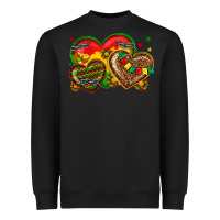 Black juneteenth heart Heavyweight Sweatshirt - texasbilliewilder