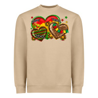 Mushroom juneteenth heart Heavyweight Sweatshirt - texasbilliewilder