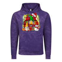 Cloud Purple christmas gnome truck Vintage Hoodie - Zillion Design Studio