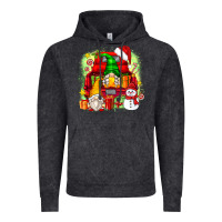 Vintage Black christmas gnome truck Vintage Hoodie - Zillion Design Studio